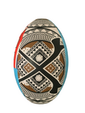 Fiji war club shaped size 5 game ball with detailed tribal design
