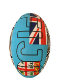 Fiji war club size 5 game ball on white background