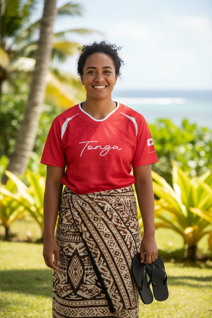 Tonga women's quick dry high performance shirt full sublimation design