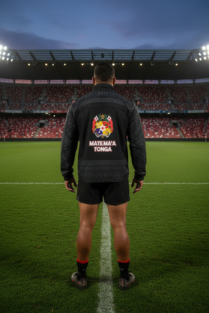 Tonga wind breaker black red white rain resistant stow away hood hoodie