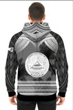 American Samoa zip up hoodie 2XL with sublimated design and embroidery by Islander family