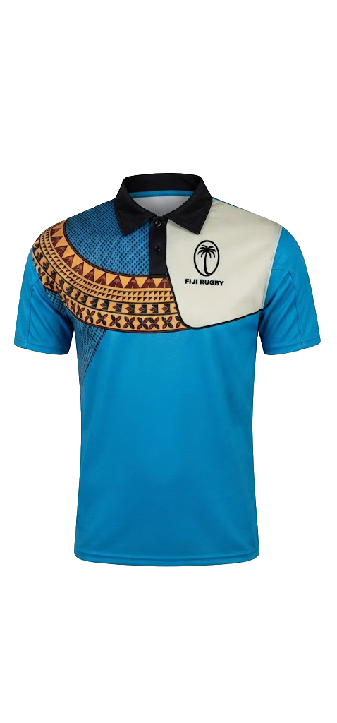 Fiji Rugby polo shirt with team logo on chest