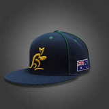 Australia Wallabies Snapback hat with 3D embroidered logo and adjustable strap