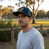 Australia Wallabies trucker cap with 3D embroidered logo and mesh back panel