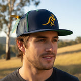 Australia Wallabies trucker cap with 3D embroidered logo and mesh back panel